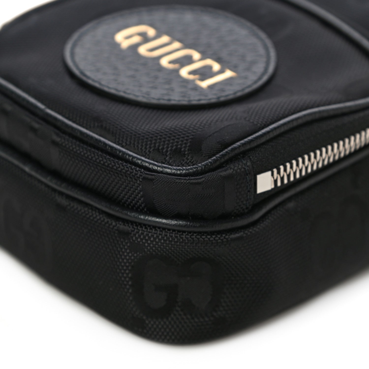 Gucci Econyl Nylon Monogram Off The Grid Shoulder Bag Black 10 of 11