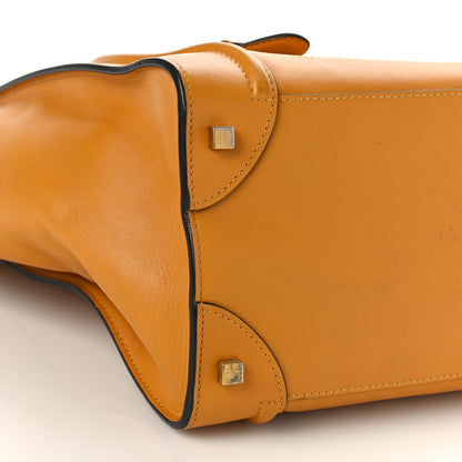 Celine Smooth Calfskin Micro Luggage Amber 7 of 11
