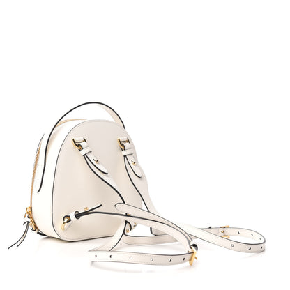 Prada Saffiano Lux Mini Odette Backpack Bianco 2 of 7