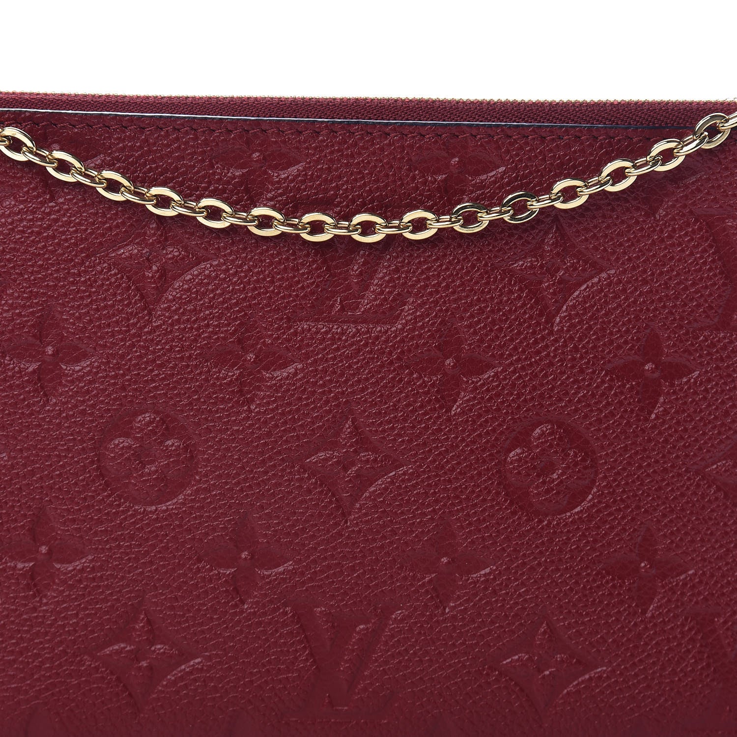 Louis Vuitton Empreinte Double Zip Pochette Cherry Berry 9 of 11