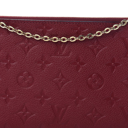 Louis Vuitton Empreinte Double Zip Pochette Cherry Berry 9 of 11