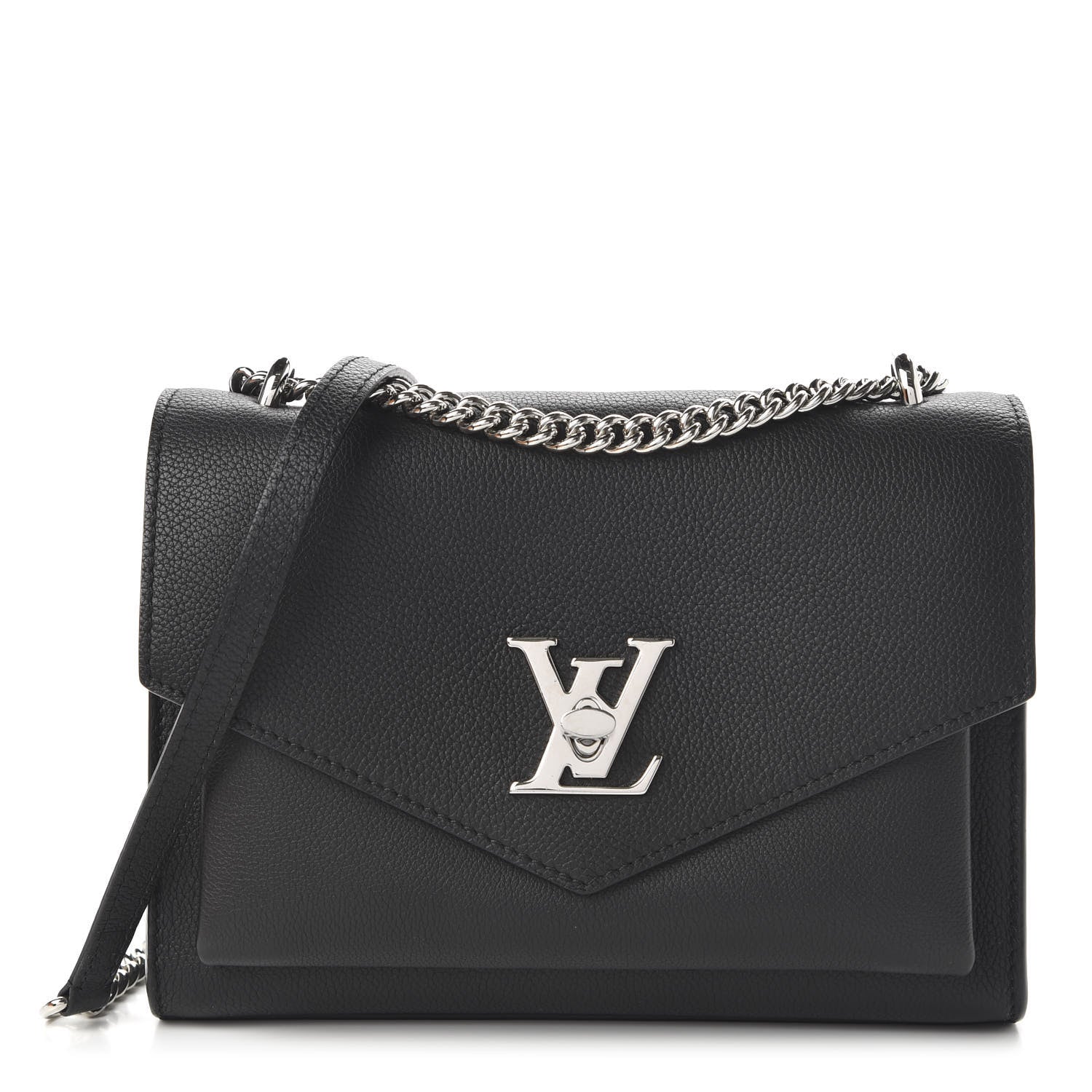 Louis Vuitton Soft Calfskin My Lockme Chain Bag BB Black 1 of 10