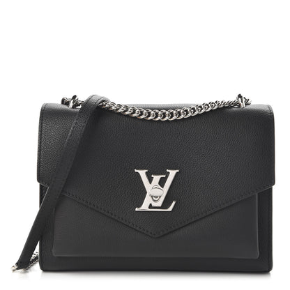 Louis Vuitton Soft Calfskin My Lockme Chain Bag BB Black 1 of 10