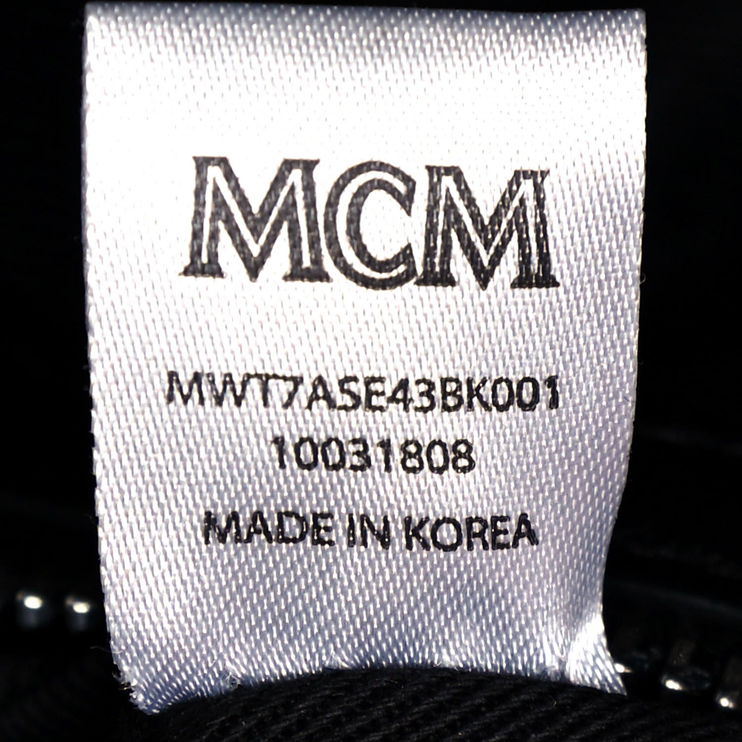 MCM Calfskin Ottomar Monogram Large Essential Tote Black 7 of 14