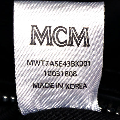 MCM Calfskin Ottomar Monogram Large Essential Tote Black 7 of 14