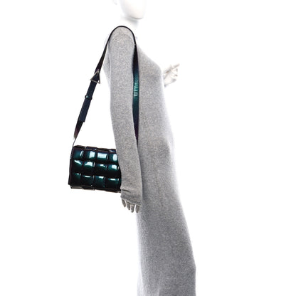 Bottega Veneta Glossy Nail Polish Nappa Maxi Intreccio Padded Cassette Crossbody Bag Holographic 2 of 9