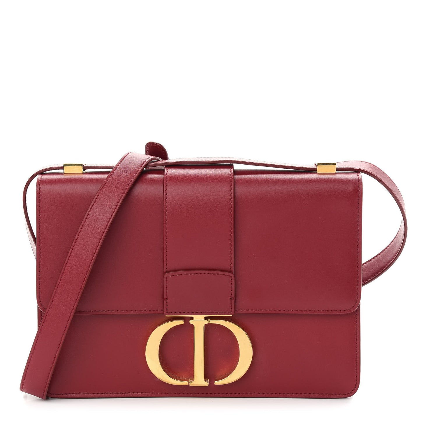 Smooth Calfskin 30 Montaigne Flap Bag Fuchsia