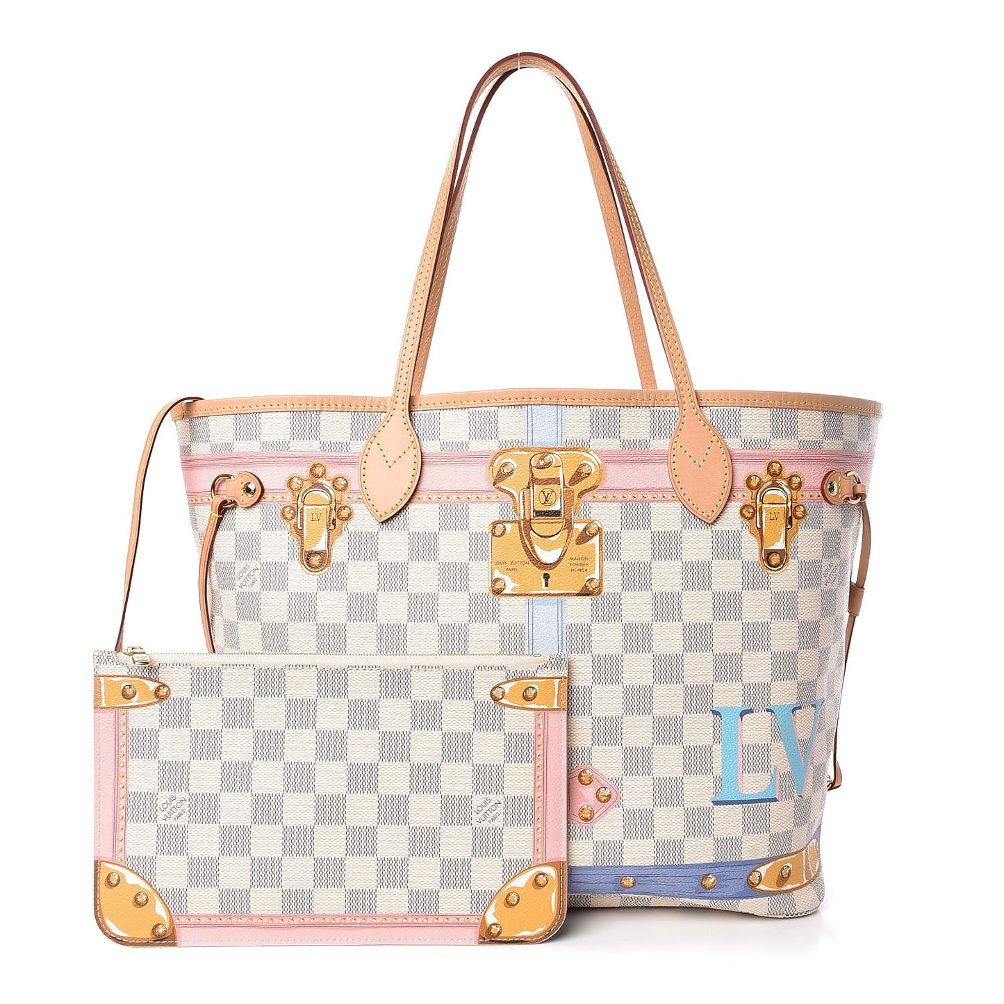 Damier Azur Summer Trunks Neo Neverfull MM