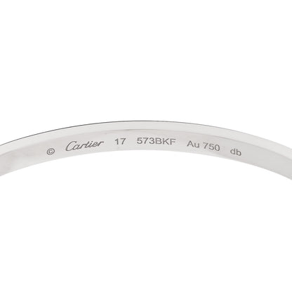 Cartier 18K White Gold Small LOVE Bracelet 17 6 of 8