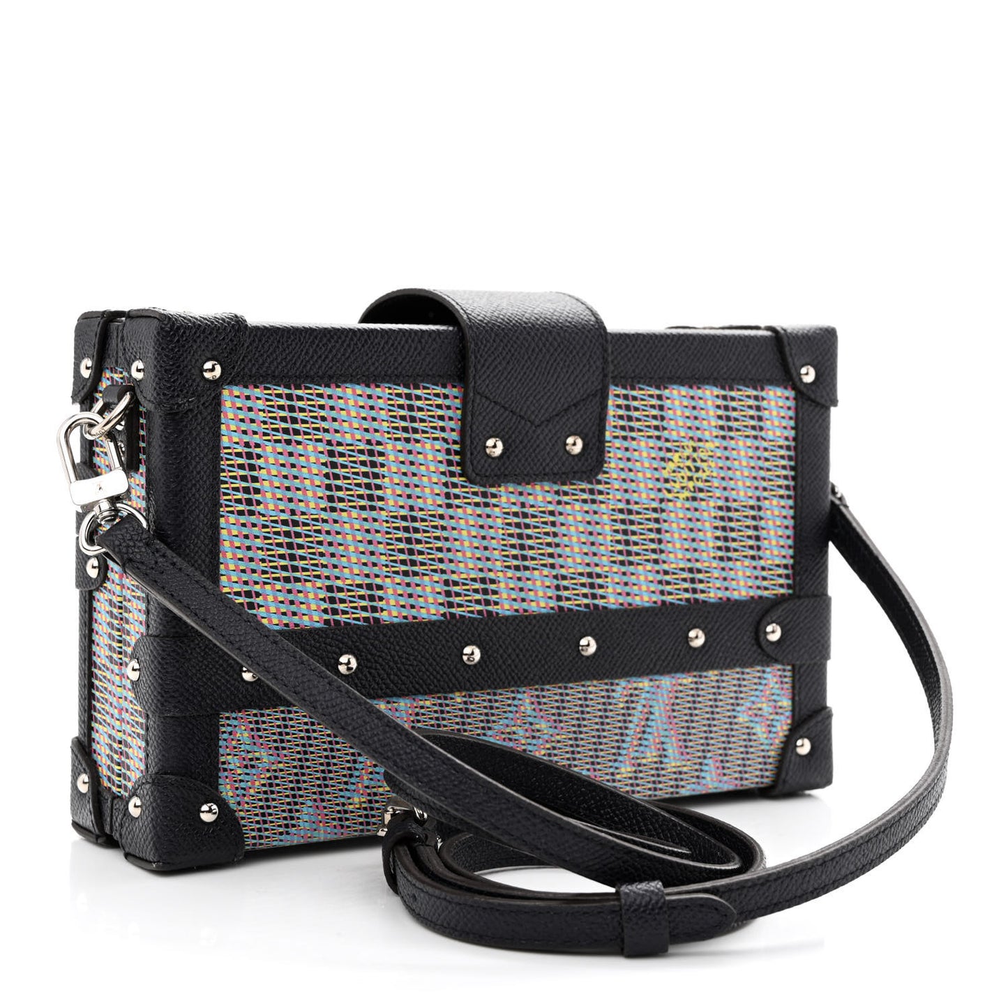 Calfskin Monogram LV Pop Petite Malle Blue