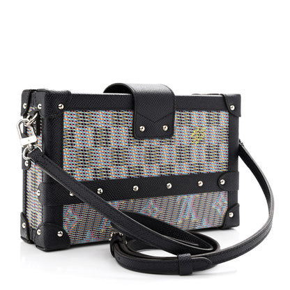 Louis Vuitton Calfskin Monogram LV Pop Petite Malle Blue 3 of 10