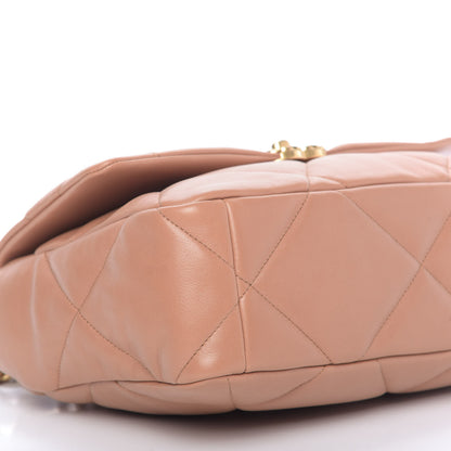 Chanel Lambskin Quilted Large 19 Flap Brown 6 of 10