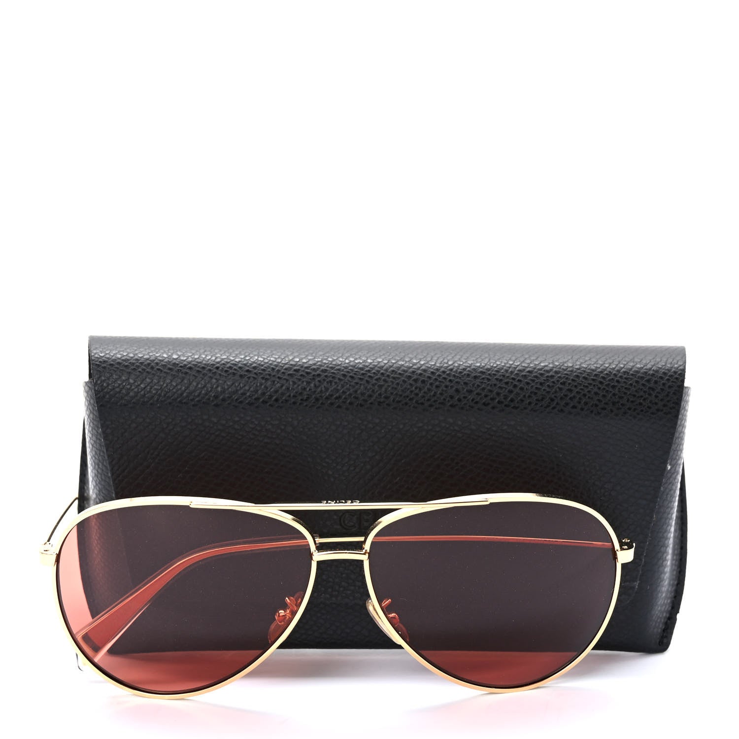 Celine Aviator Sunglasses CL 40062U Gold 7 of 7