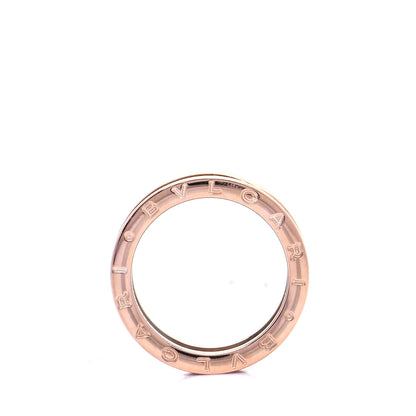Bulgari 18K Rose Gold Black Ceramic B.Zero1 Two-Band Ring 61 9.5 4 of 5