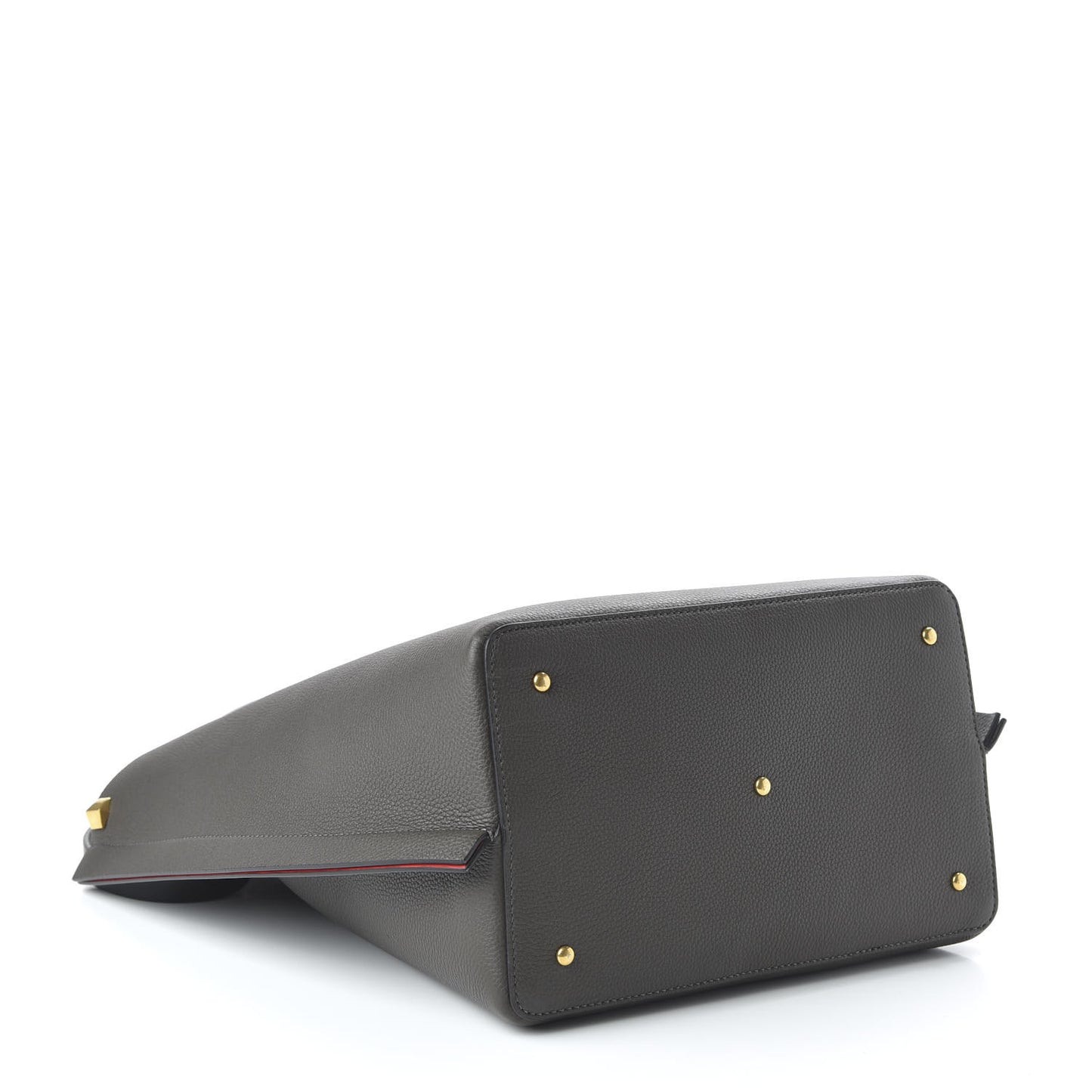Grainy Calfskin Escape Hobo Bag Graphite