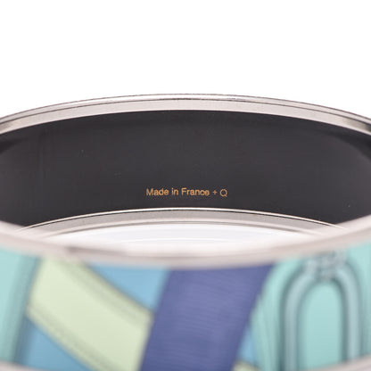 Hermes Enamel Printed Wide Cavalcadour Bracelet 65 5 of 6