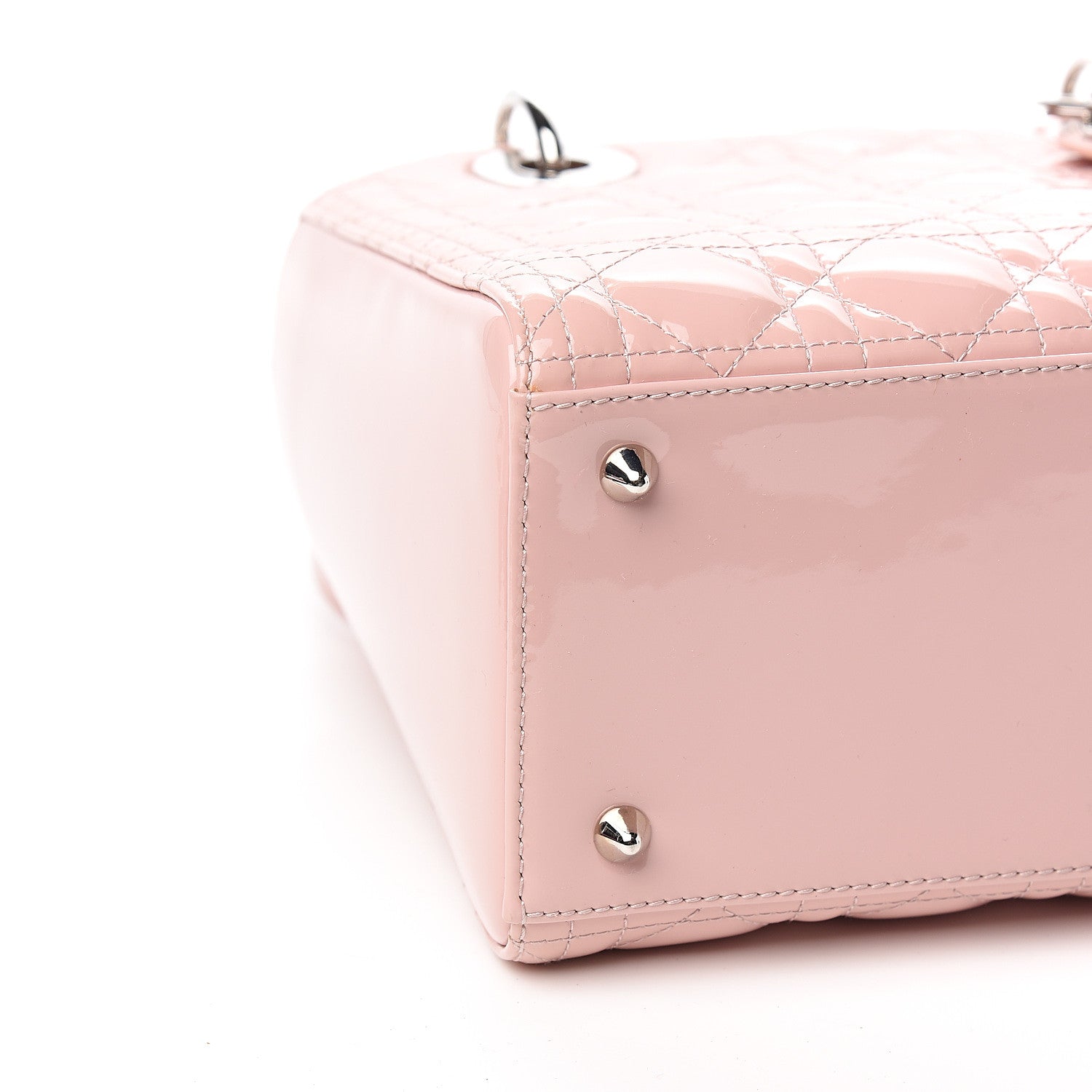 Christian Dior Patent Cannage Medium Lady Dior Rose Clair 7 of 9