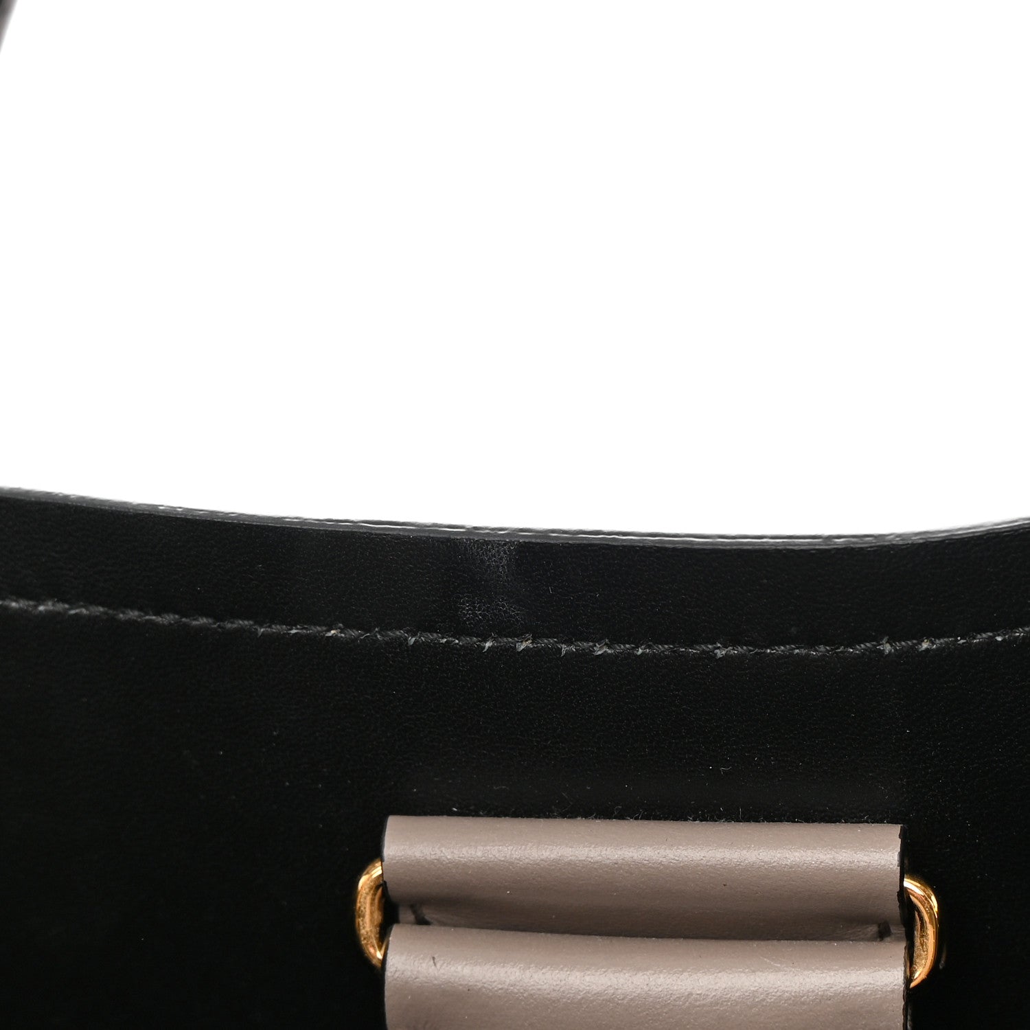 Prada Saffiano Cuir Medium Panier Bucket Bag Argilla Black 12 of 12