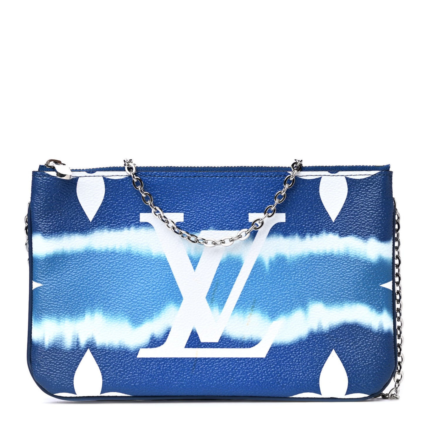 Monogram Giant Escale Double Zip Pochette Blue