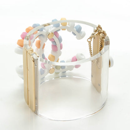 Chanel Lucite CC Sweetie Candy Cuff Multicolor 3 of 5