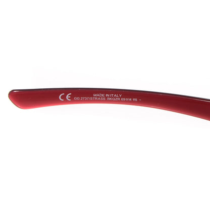 Gucci Crystal Horsebit Sunglasses 2737 Dark Red 3 of 5