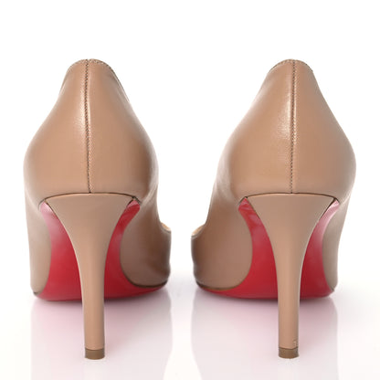 Christian Louboutin Nappa Apostrophy 85 Pumps 38.5 Nude 5 of 15