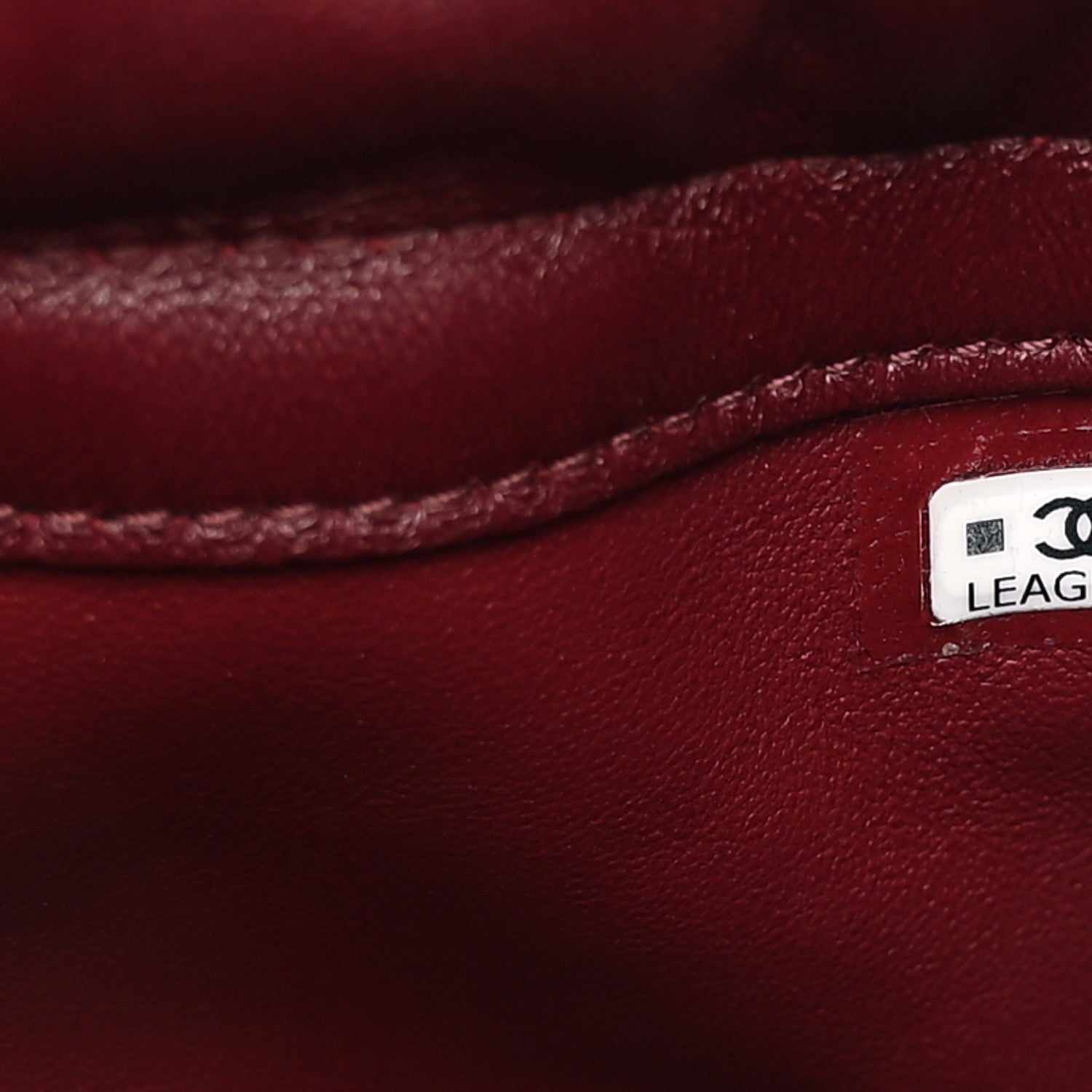 Chanel Lambskin Quilted Drawstring Clutch With Strap Dark Burgundy 7 of 11