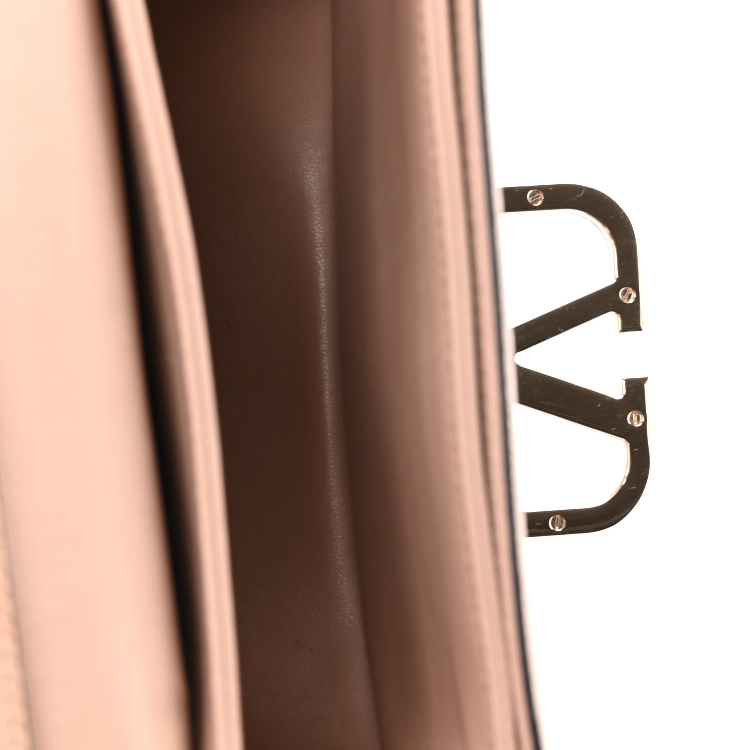 Valentino Garavani Grainy Calfskin VSling Saddle Bag Rose Cannelle 5 of 10