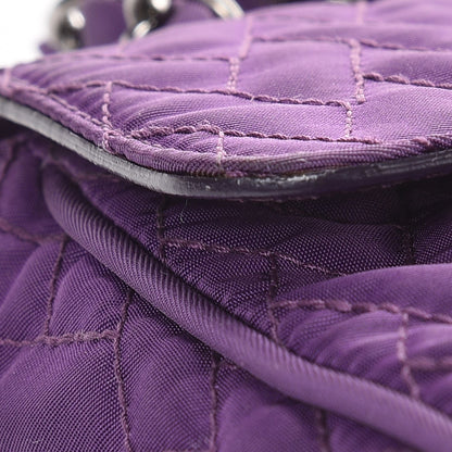 Prada Nylon Tessuto Impuntu Quilted Flap Anemone 8 of 9