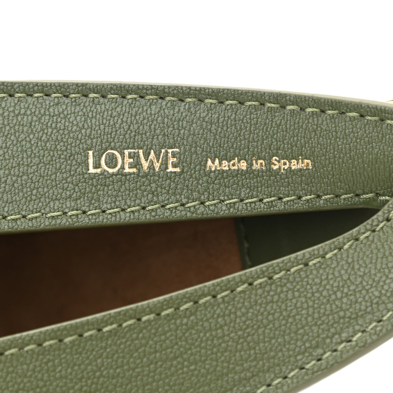 Loewe Satin Calfskin Jacquard Small Luna Bag Avocado Green 6 of 8
