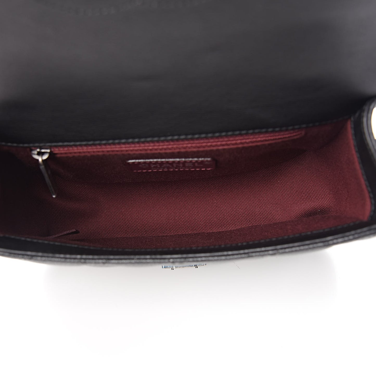 Caviar Iridescent Calfskin Quilted Small Daily Carry Messenger Black