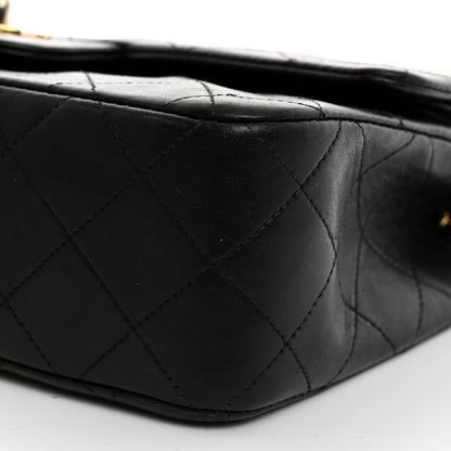 Chanel Lambskin Quilted Small Double Flap Black 10 of 13