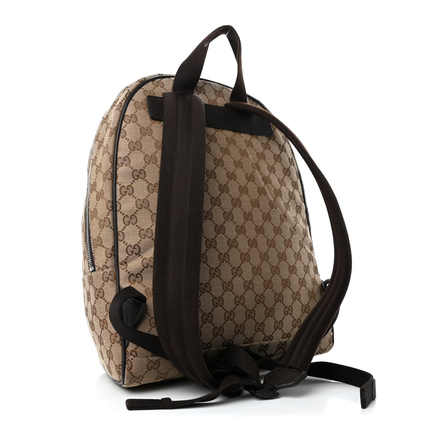 GG Monogram Travel Backpack Dark Brown