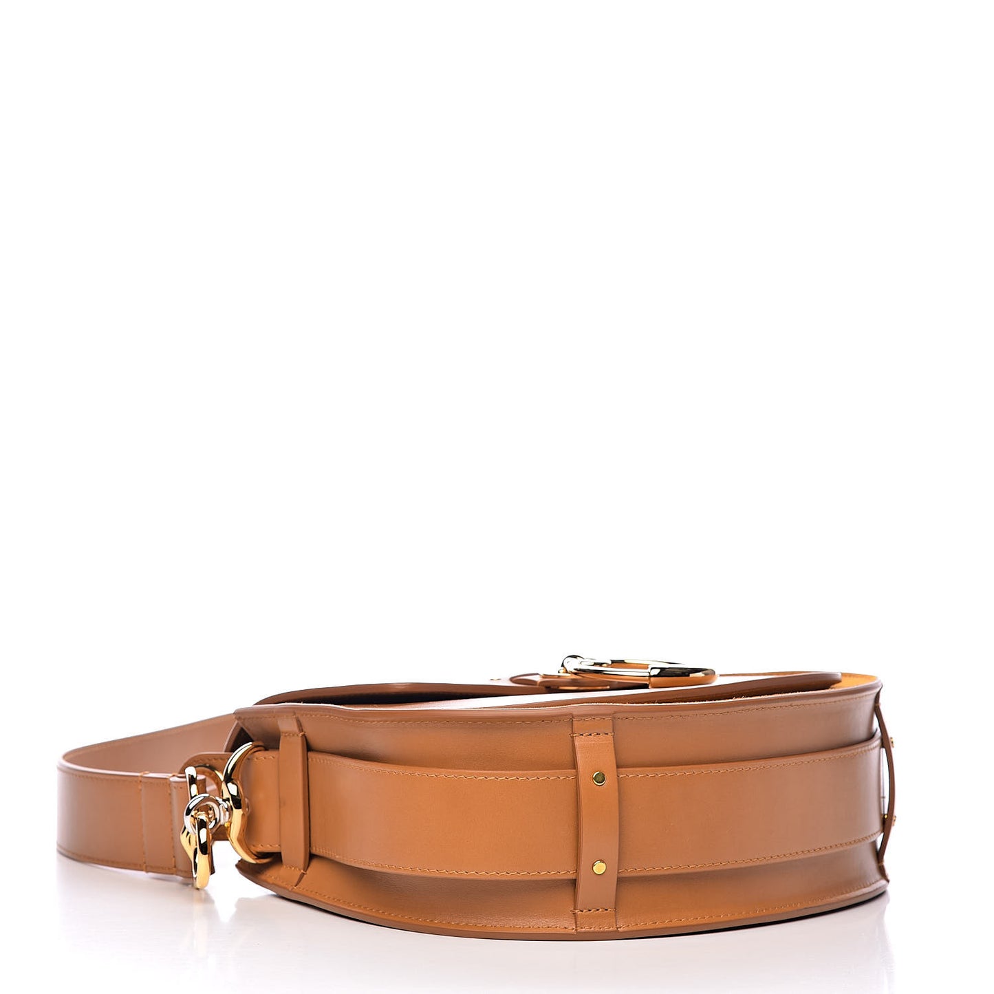 Calfskin Suede Large Tess Bag Autumnal Brown
