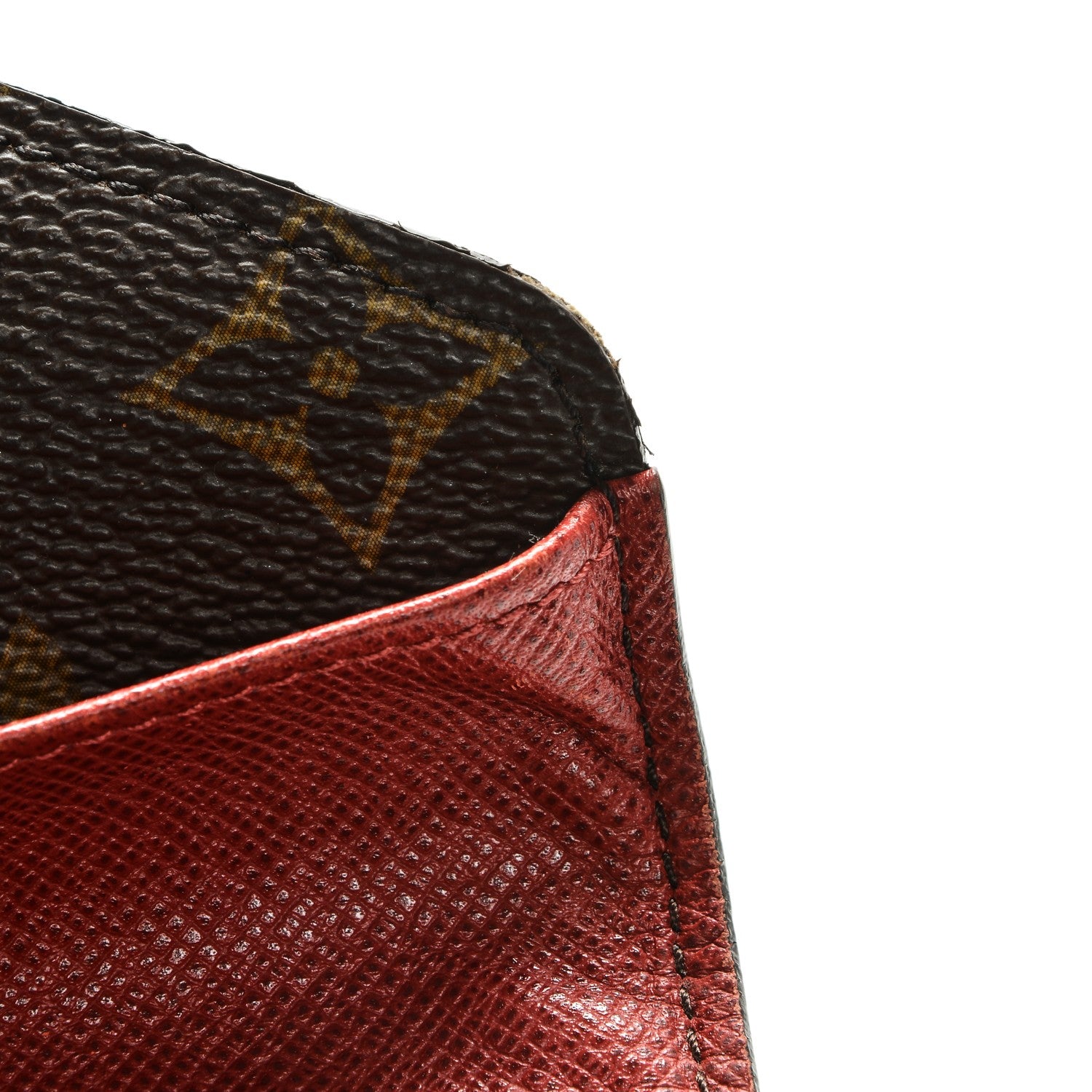 Louis Vuitton Monogram Josephine Wallet Red 8 of 9