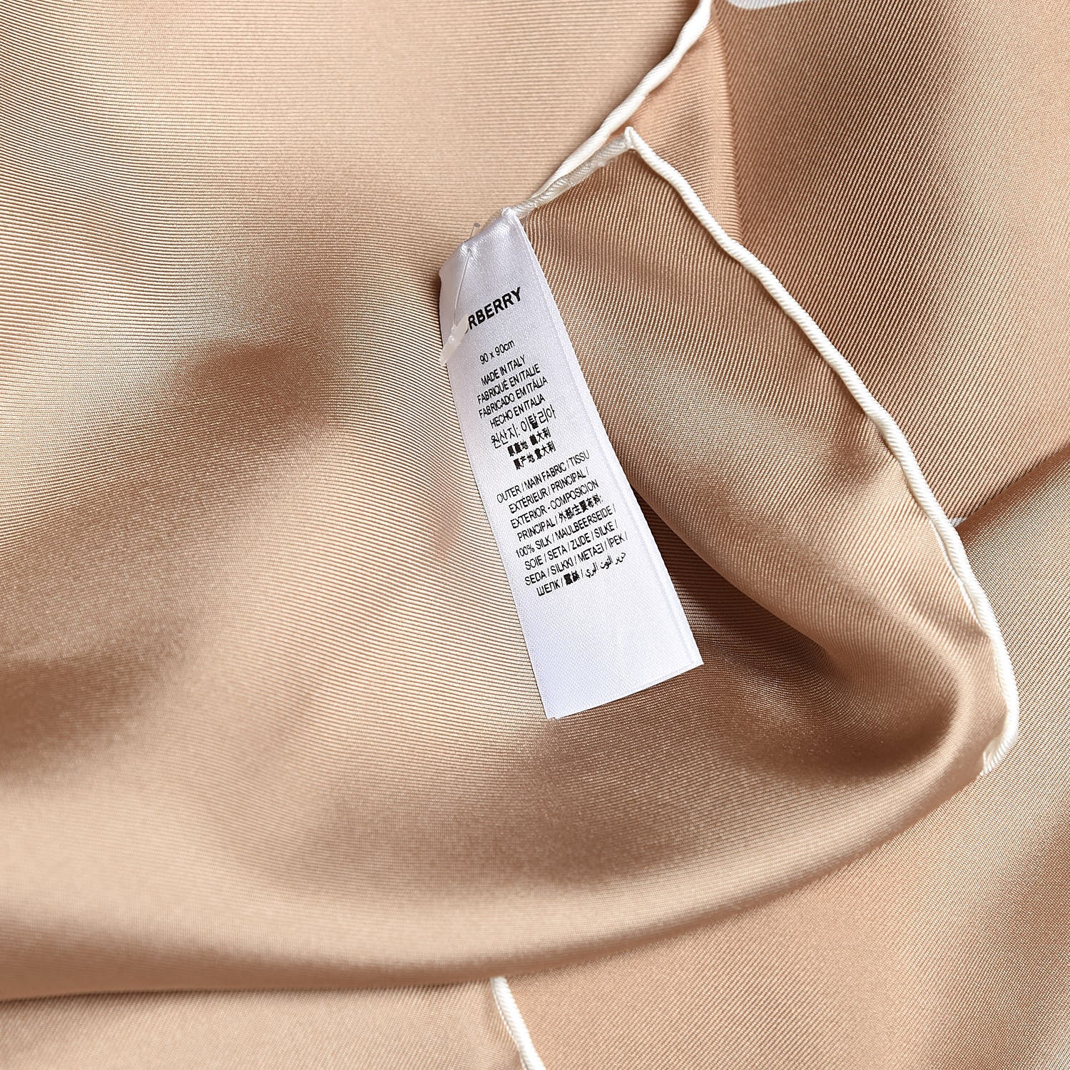 Burberry Silk Horseferry Print Scarf Archive Beige 3 of 4