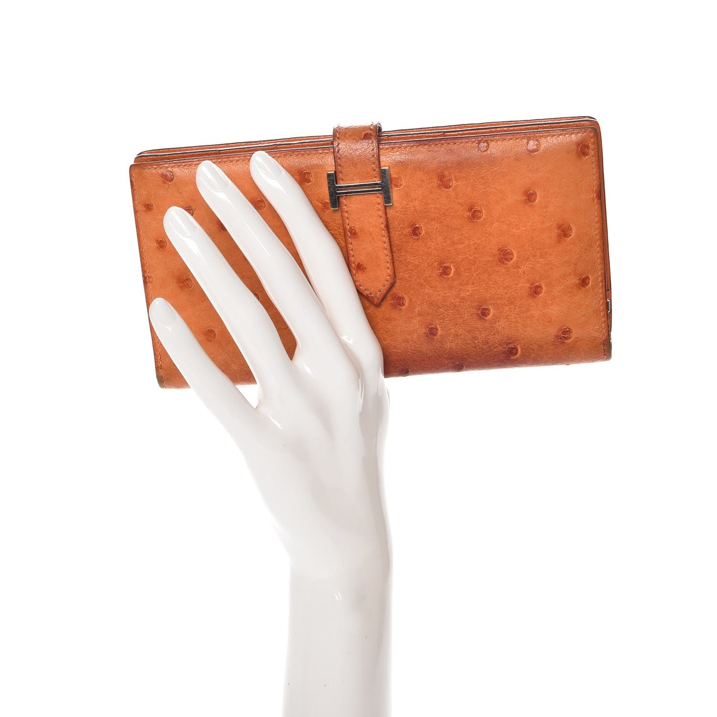Ostrich Bearn Gusset Wallet Orange
