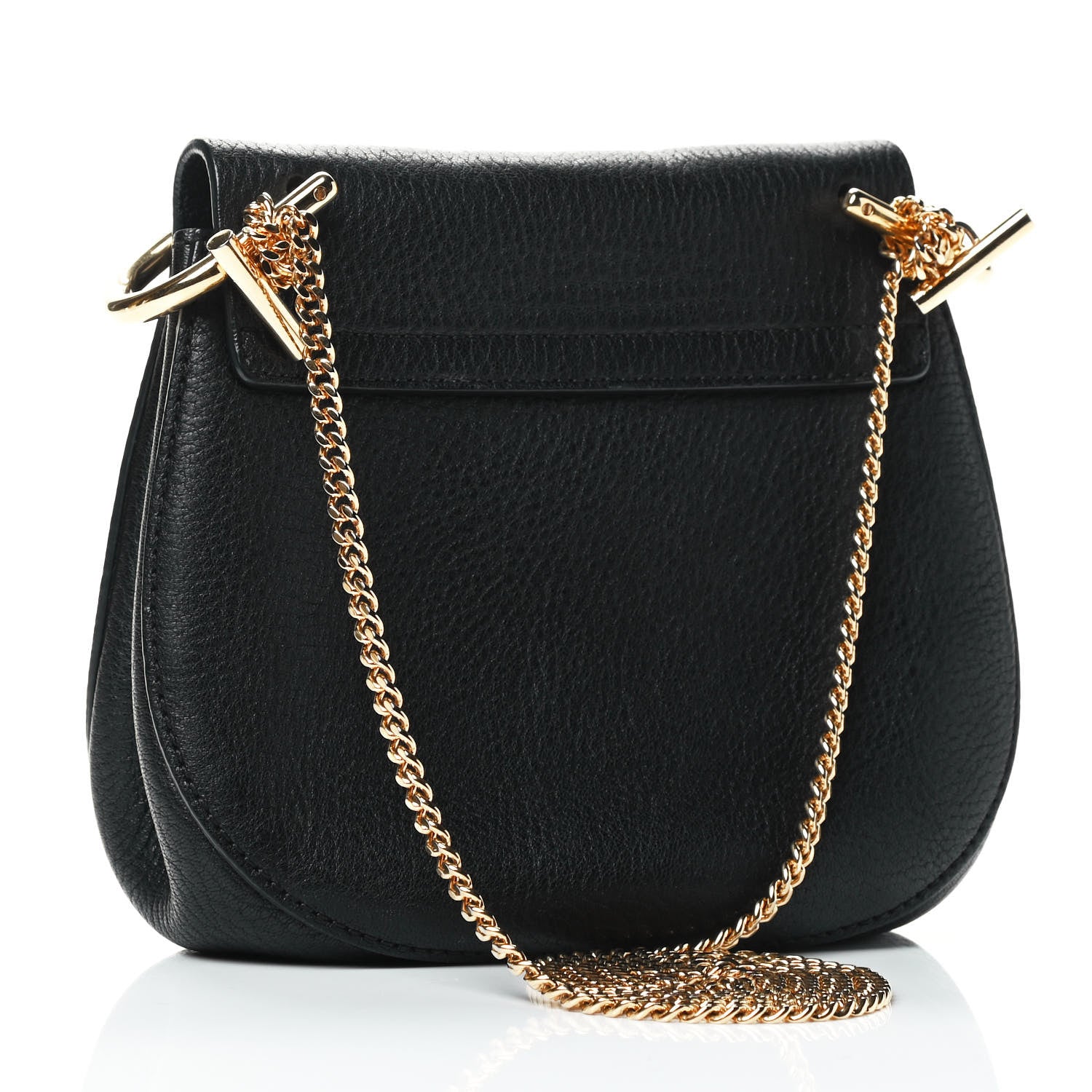 Chloe Grained Lambskin Mini Drew Shoulder Bag Black 2 of 4