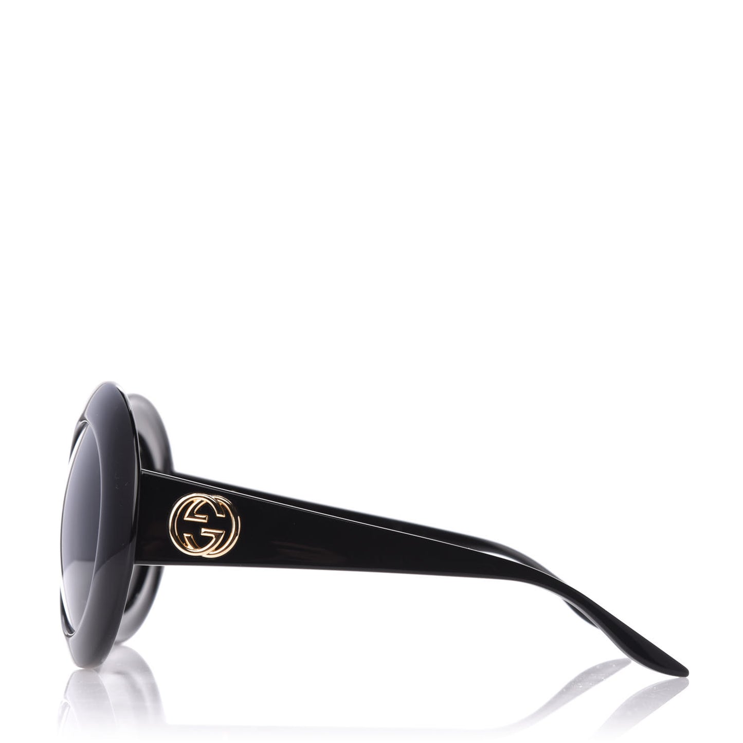 Acetate Round GG Sunglasses GG0774S Black
