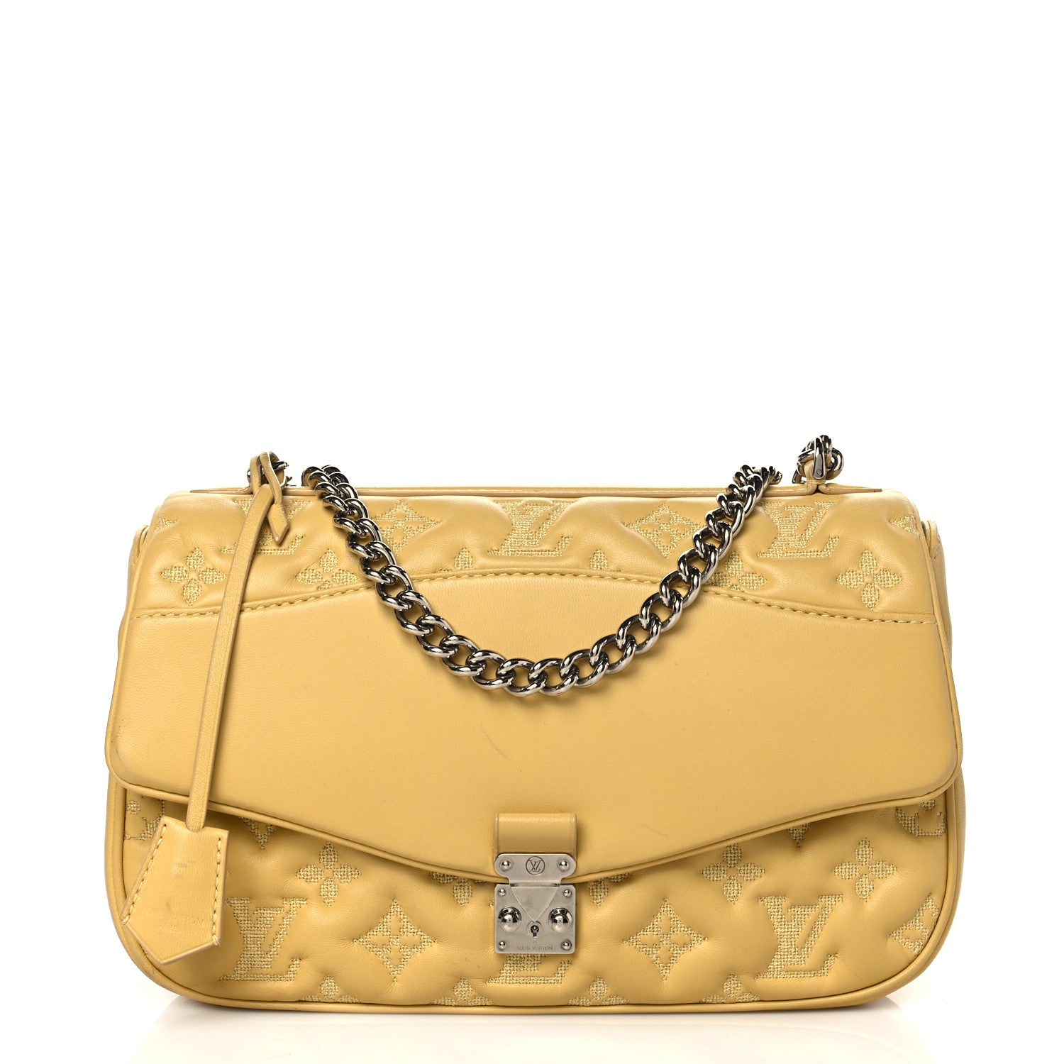 Louis Vuitton Lambskin Mama Broderie Pochette Jaune Pale 1 of 11