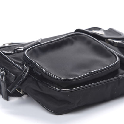 Prada Tessuto Nylon Saffiano Belt Bag Black 11 of 13