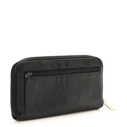 Chanel Caviar CC Timeless Large Zip Around Wallet Black 4 of 21