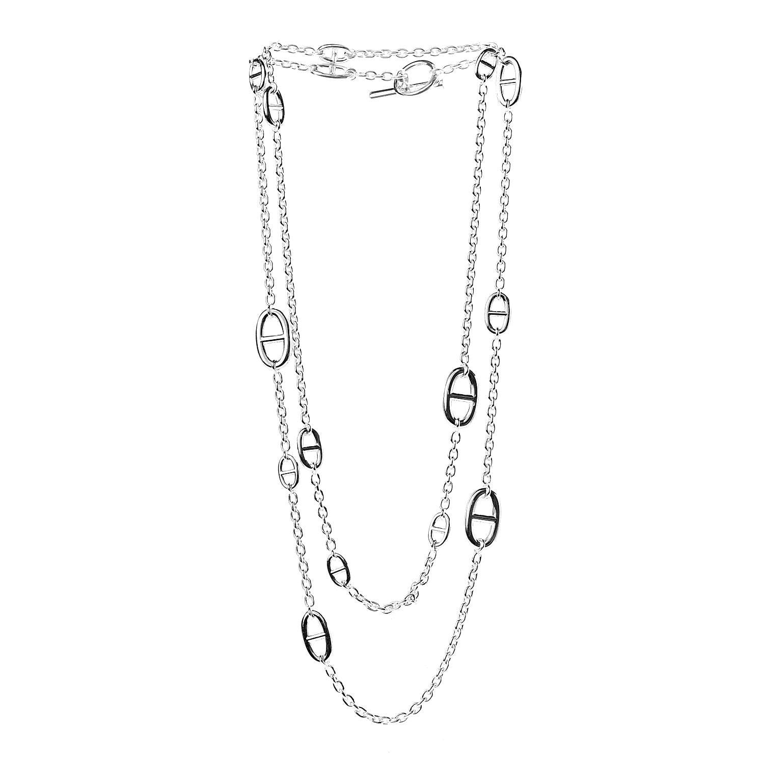 Hermes Sterling Silver Farandole Necklace 120 3 of 6