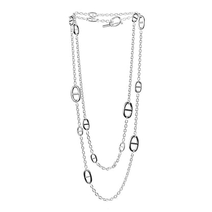 Hermes Sterling Silver Farandole Necklace 120 3 of 6