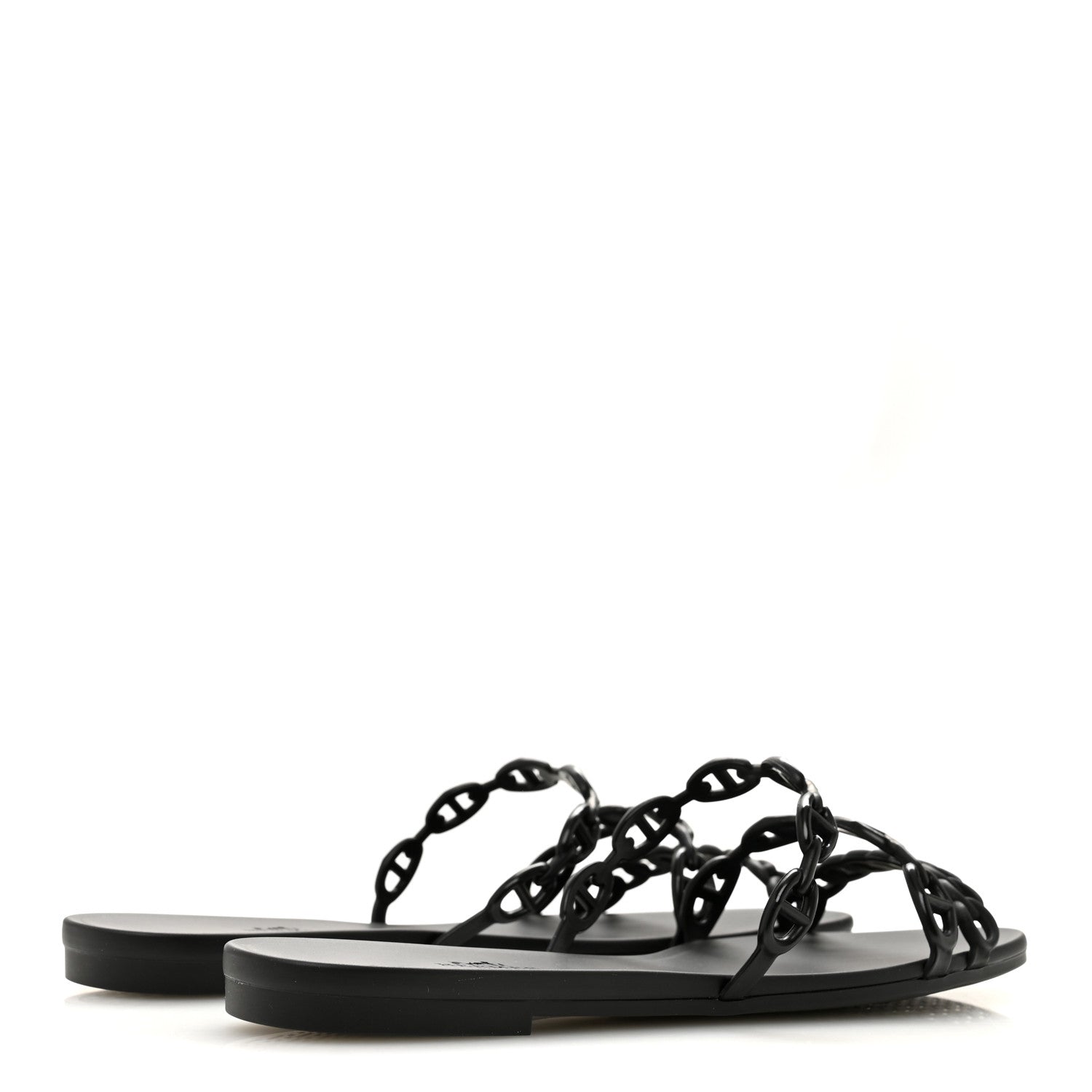 Hermes TPU Rivage Sandals 41 Black 5 of 10