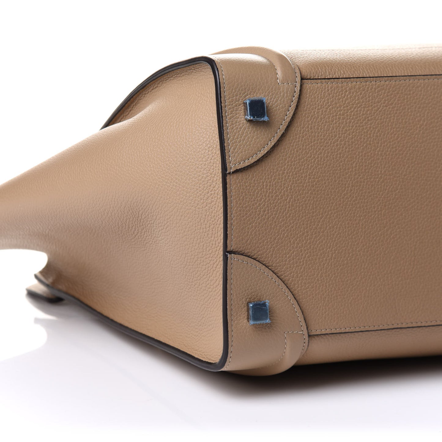 Drummed Calfskin Mini Luggage Dune