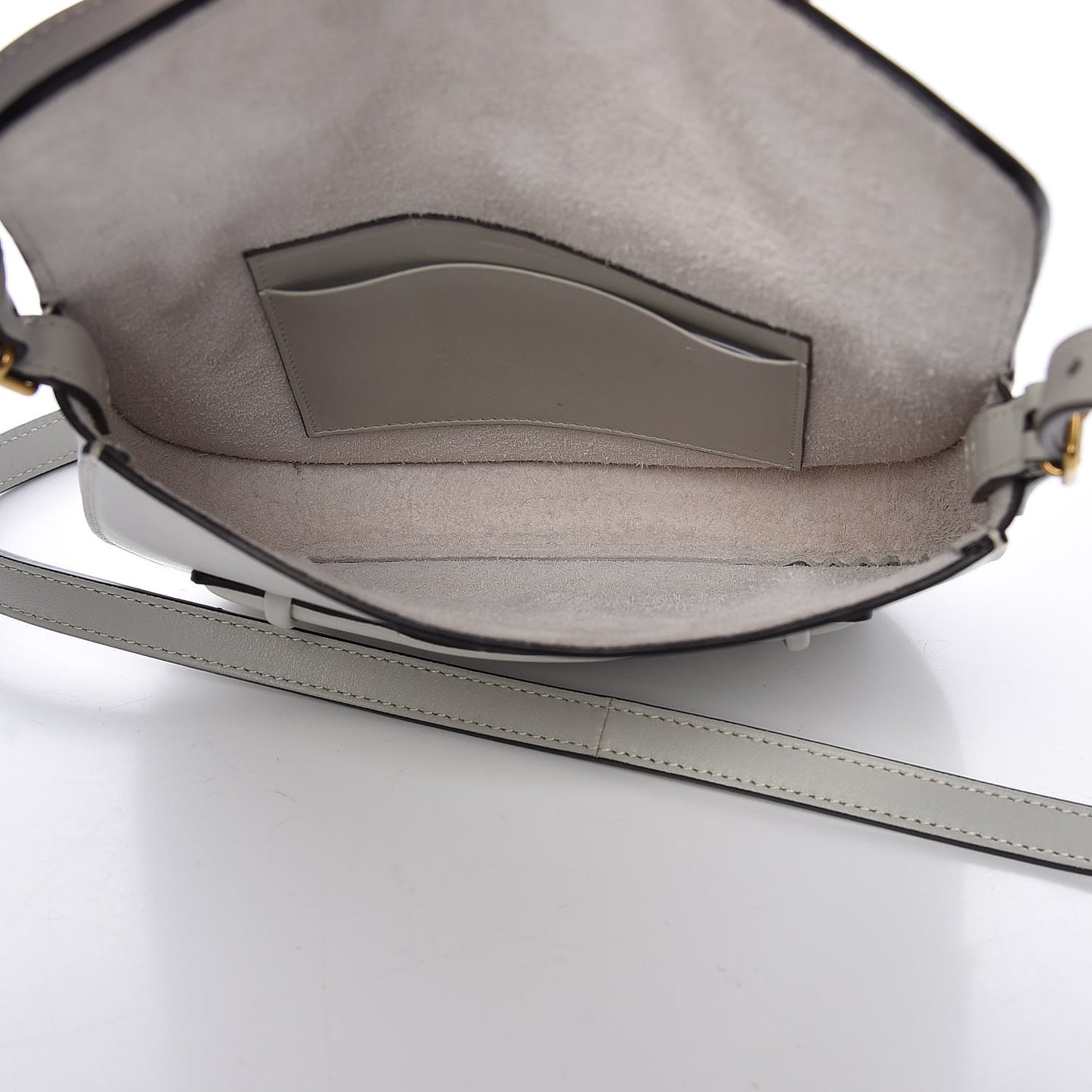 Smooth Calfskin Mini Symmetrical Bag White