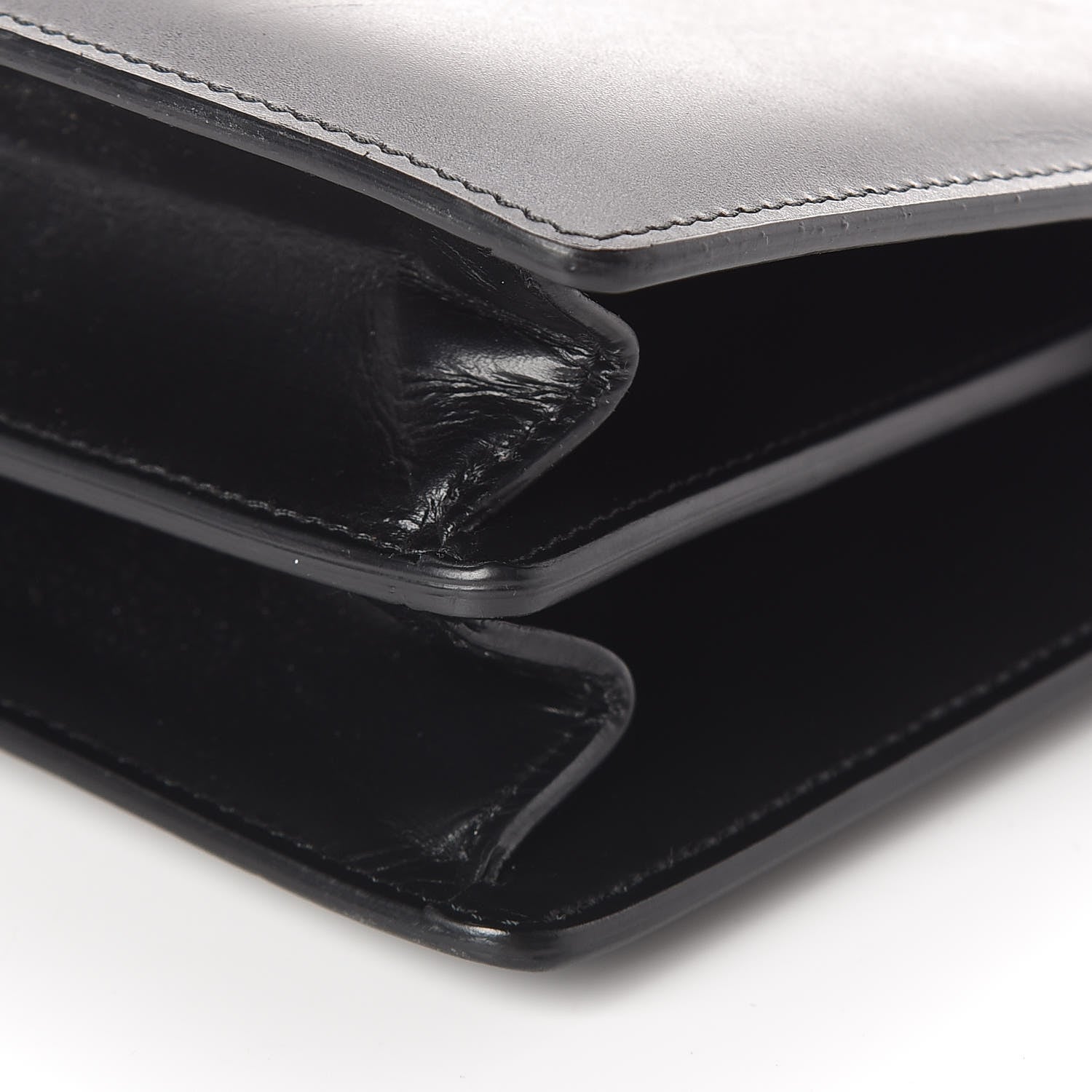 Celine Sleek Calfskin Medium Clasp Bag Black 9 of 9