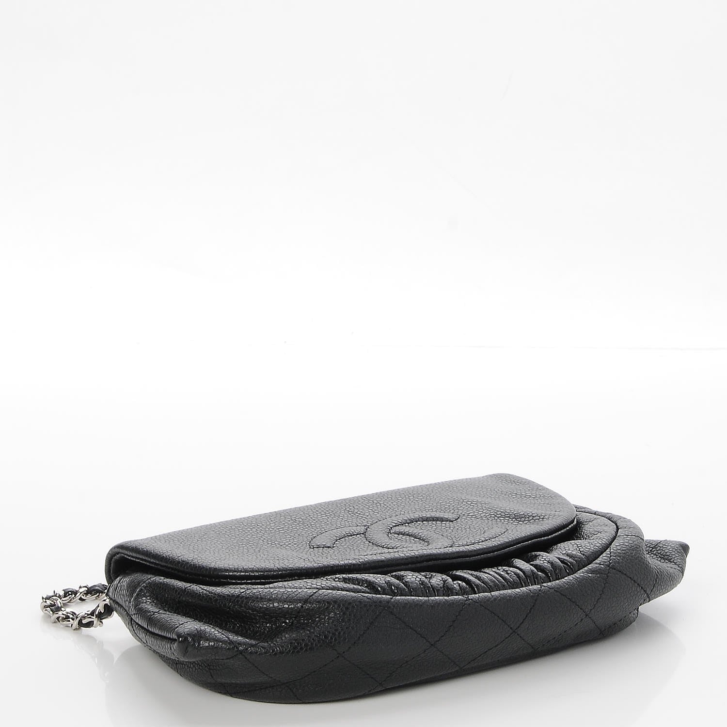 Chanel Caviar Half Moon Wallet On Chain WOC Black 4 of 8