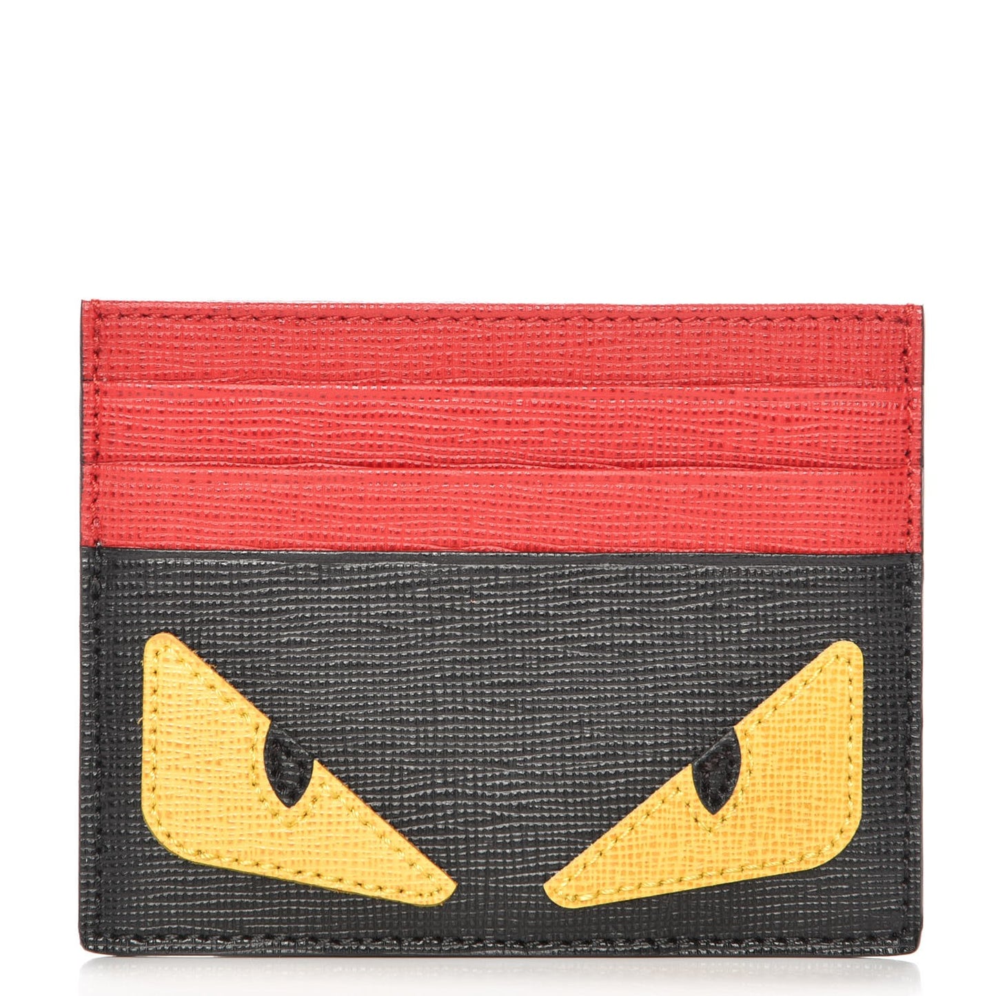 Vitello Elite Monster Eyes Card Holder Black Yellow Red